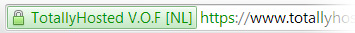 SSL certificate with green address